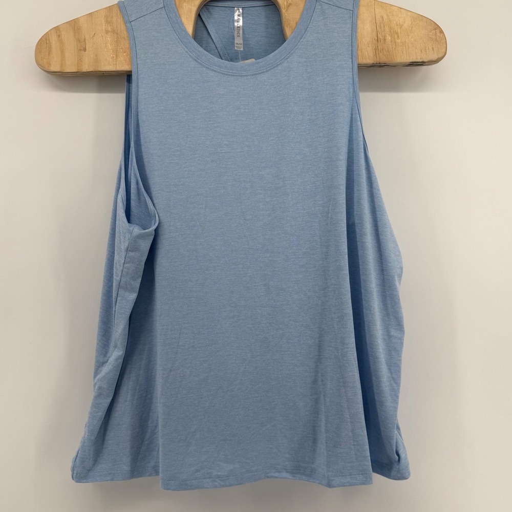 Fabletics Dry-Flex Open‎ Back Tank Bali Blue Heather XXL/1X TK2251298-7933-17070